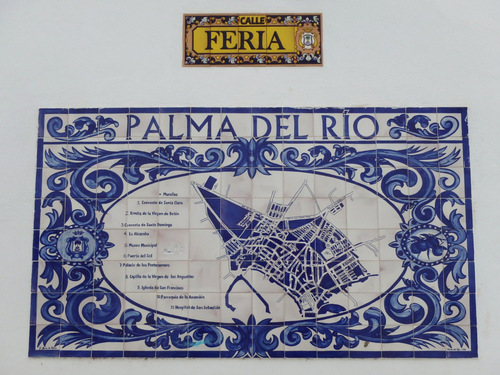 A Tiled Map of Palma del Rio.